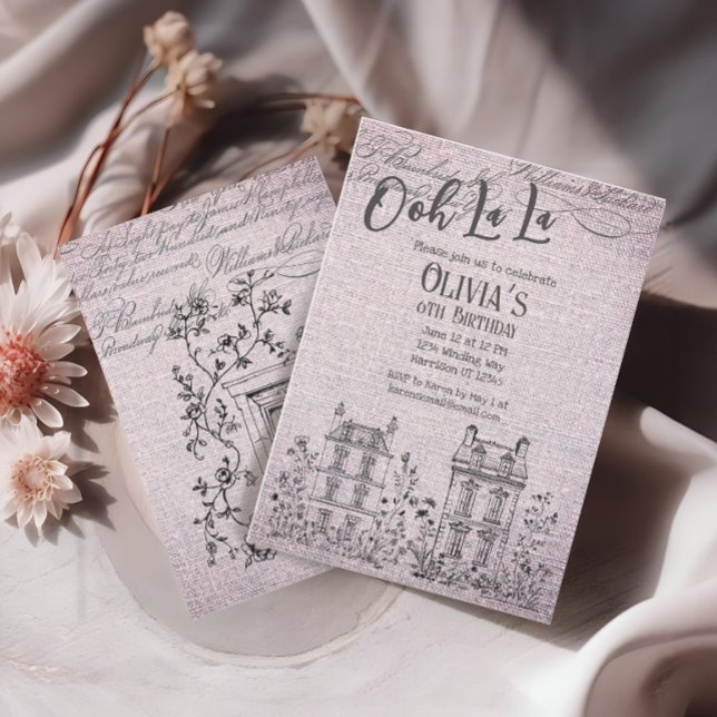 Invitación Fiesta Fairytale de Ooh La La French (Subido por el creador)