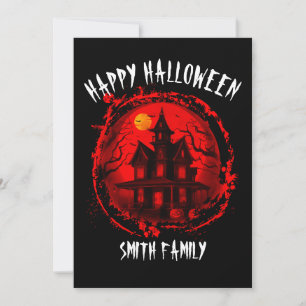 INVITACIÓN FIESTA FAMILIAR DE HALLOWEEN EN CASA EMBRUJADA PER
