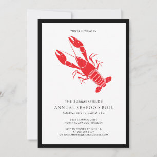 Invitación Fiesta Familiar de Langostinos de Verano con Boil