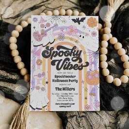 Invitación Fiesta fantasma de Halloween cutáneo Spooktacular