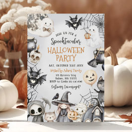Invitación Fiesta fantasma de Halloween cutáneo Spooktacular