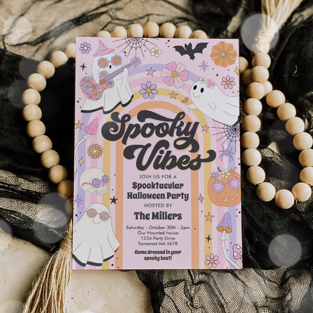 Invitación Fiesta fantasma de Halloween cutáneo Spooktacular (Subido por el creador)