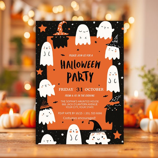 Invitación Fiesta fantasma nocturno fantasmal (Subido por el creador)