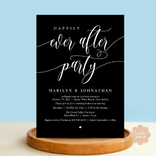 Invitación Fiesta Felices Para Siempre Boda Moderna Huir De B