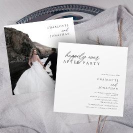 Invitación Fiesta Felices para Siempre Boda Moderna y Huida