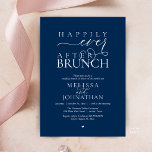 Invitación Fiesta Felices para Siempre Cena de Boda con Huida<br><div class="desc">Celebra tu nuevo viaje con esta elegantemente diseñada invitación de 'Desayuno de Felices para Siempre'. Este diseño es la elección perfecta para parejas que han intercambiado votos en una ceremonia privada o escapada y ahora están listas para organizar una gran celebración de desayuno de bodas con todos sus seres queridos....</div>