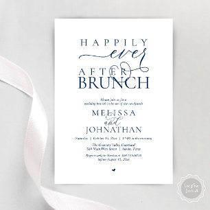 Invitación Fiesta Felices para Siempre Cena de Boda con Huida