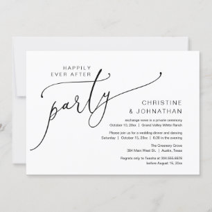 Invitación Fiesta Felices para Siempre, Cena de Boda en Intim