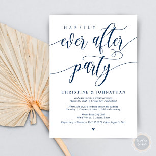 Invitación Fiesta Felices para Siempre, Cena de Boda Intima