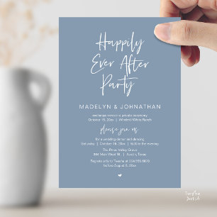 Invitación Fiesta Felices para Siempre, Cena de Boda Moderna