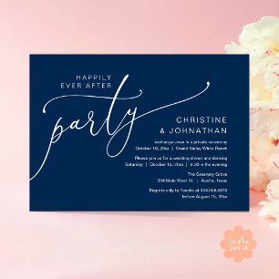 Invitación Fiesta Felices para Siempre, Cena de Boda Secreta 