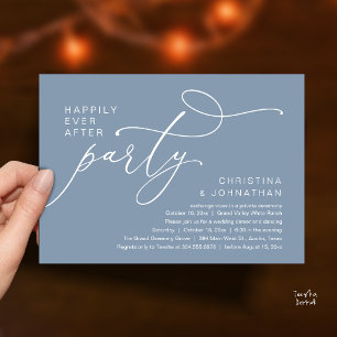 Invitación Fiesta Felices para Siempre, Cena Romántica de Bod