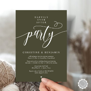 Invitación Fiesta Felices para Siempre, Guión Moderno
