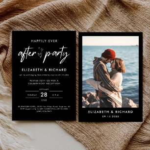 Invitación Fiesta Felices para Siempre Recepción de Boda Mini