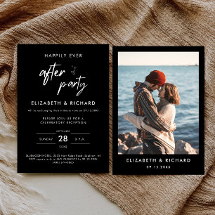 Invitación Fiesta Felices para Siempre Recepción de Boda Mini