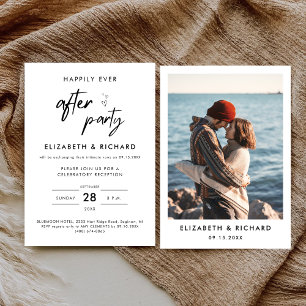Invitación Fiesta Felices para Siempre Recepción de Boda Mini