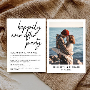 Invitación Fiesta Felices para Siempre Recepción de Boda Mini