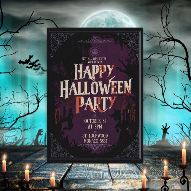 Invitación Fiesta feliz de Halloween (Subido por el creador)