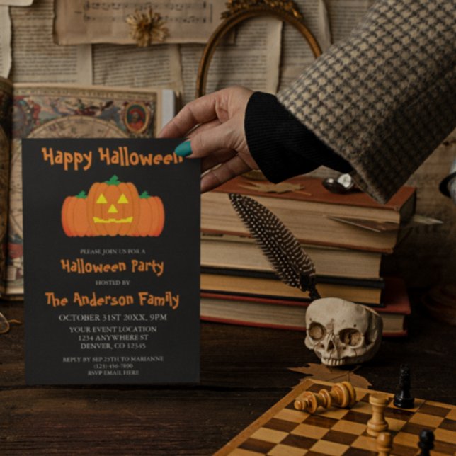 Invitación Fiesta Feliz de Halloween (Subido por el creador)