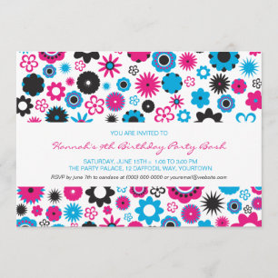 Invitación Fiesta feliz de la flor