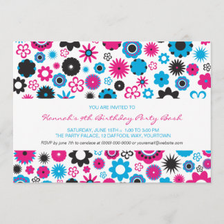 Invitación Fiesta feliz de la flor