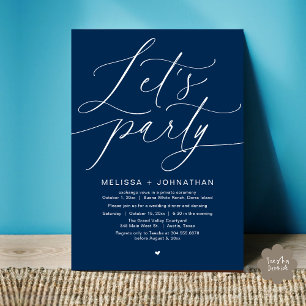 Invitación Fiesta Feliz para siempre después de la cena Boda