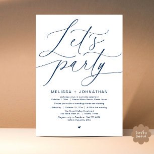 Invitación Fiesta Feliz para siempre después de la cena Boda