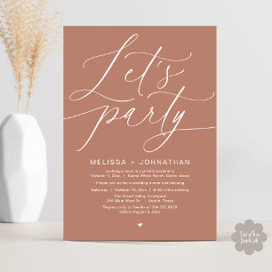 Invitación Fiesta Feliz para siempre después de la cena Boda