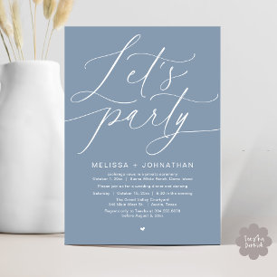Invitación Fiesta Feliz para siempre después de la cena Boda
