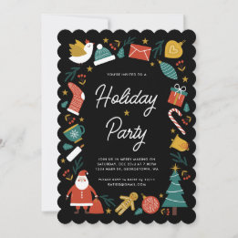 Invitación Fiesta festiva de Navidades