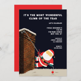 Invitación Fiesta festiva de Navidades divertidos