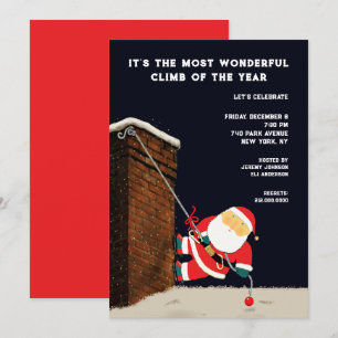 Invitación Fiesta festiva de Navidades divertidos