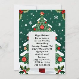 Invitación Fiesta festiva navideña