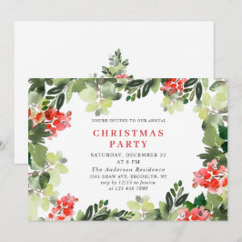 Invitación Fiesta festivo de Navidades de la época de la Navi