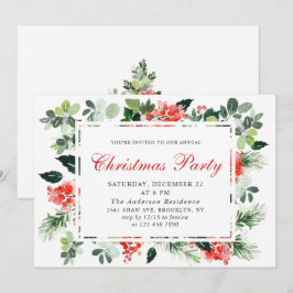 Invitación Fiesta festivo de Navidades de la época de la Navi