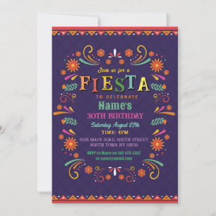 Invitación Fiesta fiesta de cumpleaños invita al Gorra mexica