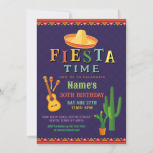 Invitación Fiesta fiesta de cumpleaños invita al Gorra mexica