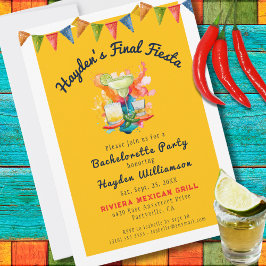 Invitación Fiesta Final Despedida de Soltera con Tema Mexica