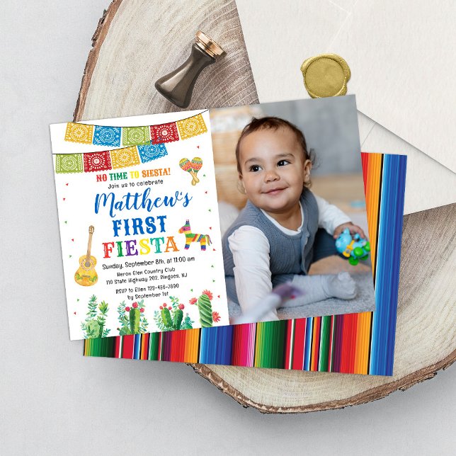 Invitación Fiesta First Birthday Invitation Boy (Subido por el creador)