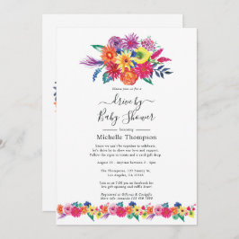 Invitación Fiesta Floral acuática conducida por ducha