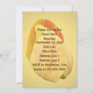 Invitación Fiesta floral de los tulipanes amarillos