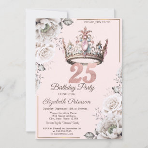Invitación Fiesta Floral del 25º Cumpleaños de la Princesa Co