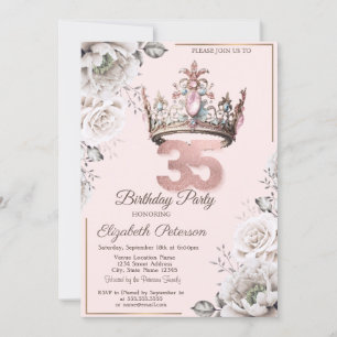 Invitación Fiesta Floral del 35º Cumpleaños de la Princesa Co