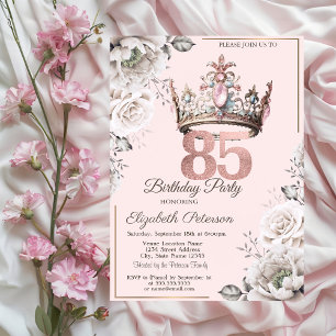 Invitación Fiesta Floral del 85º Cumpleaños de la Princesa Cr