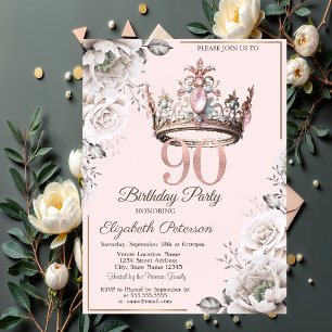 Invitación Fiesta Floral del 90 cumpleaños de la Princesa Cor