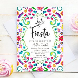 Invitación Fiesta floral Fiesta, ducha nupcial mexicana