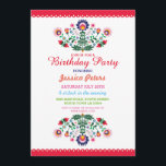 Invitación Fiesta floral Fiesta Mexicana Viva Any Age<br><div class="desc">Cualquier invitación de fiesta de cumpleaños de Age Fiesta. Simplemente cambie el texto para que se ajuste a su fiesta. Se incluye la impresión posterior.</div>