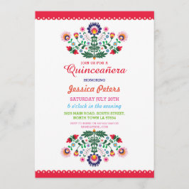 Invitación Fiesta floral Fiesta Quinceanera