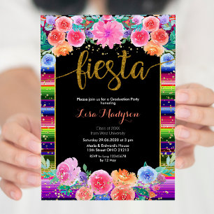 Invitación Fiesta Floral Graduación Fiesta