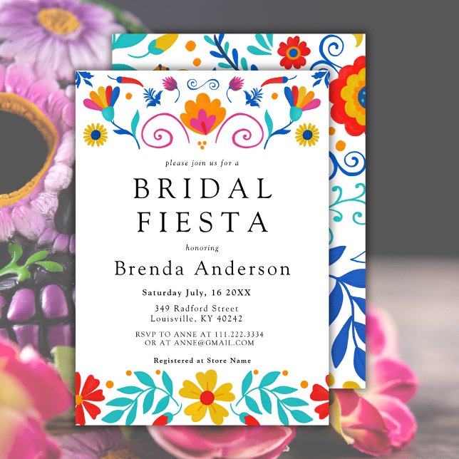 Invitación Fiesta Floral Latina Bridal Ducha (Subido por el creador)